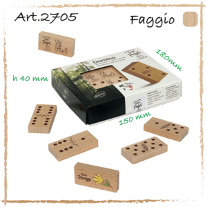 Domino in legno FSC, personalizzabile. Publiroom.
