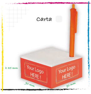 Blocco per appunti personalizzabile, cubo notes su misura! Gadget aziendale personalizzabile, Publiroom.
